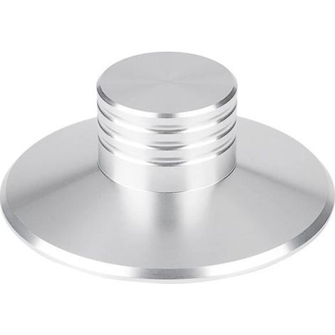 DBA Stabilisateur d\'enregistrement- NOUVEAU Disque Noir Disque LP Disque Vinyle Stabilisateur À Disque En Métal - Argent (1/4)