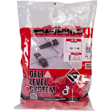 KIT DISTANZIATORI 400PZ. RUBI DA 3MM. (TIPO RLS) DELTA LEVEL 6-15 - 02868 (1/4)