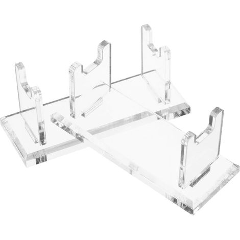 Support pour rasoir homme (lot de 2), support double lame en acrylique, organisateur d'accessoires de rasage (1/5)