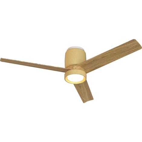 Ventilateur, CERAMICA M - Ventilateur plafonnier LED design Beige en Céramique, MANTRA