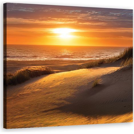 Quadro su tela, Spiaggia al tramonto natura - 30x30 (1/5)