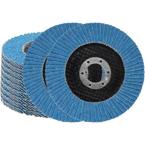 10 pezzi 4,5 pollici 80 dischi abrasivi mole abrasive in ossido di alluminio ad alta densità disco per smerigliatrice per la molatura di metallo e legno (FD080) (1/4)