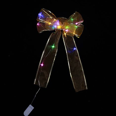Ribbon LED - Bow Décor Noël - Pour Arbre À Décors Intérieur - 35 x 23 cm - 1 Pièce (1/5)