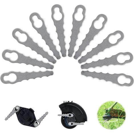 10 Lame Débroussailleuse, Métal, 85mm, Trou 12mm et 7mm, Pour Tondeuse à Gazon, Jardin