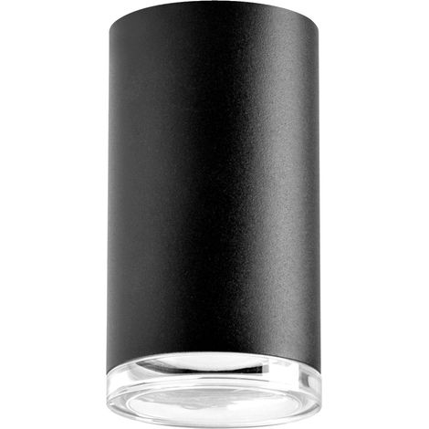 Spot plafonnier saillie noir GU10 IP44 Turyn Polux (1/5)
