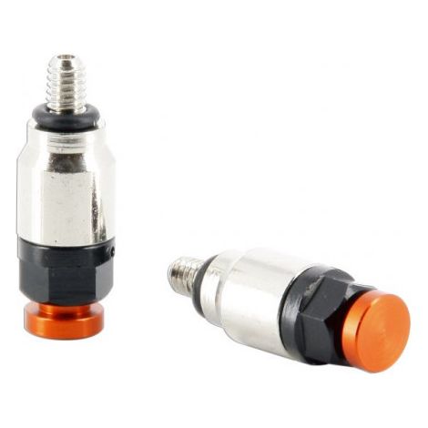 Valves de Pression de Fourche M4 Fourche WP Anodisées Orange 27mm avec filetage 22mm sans filetage