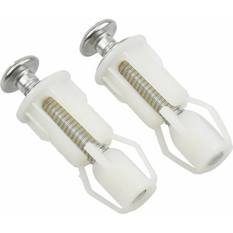 WC Siège Couvercle Vis Fixations de Siège de Toilette Easy Install, 2 pièces (1/5)