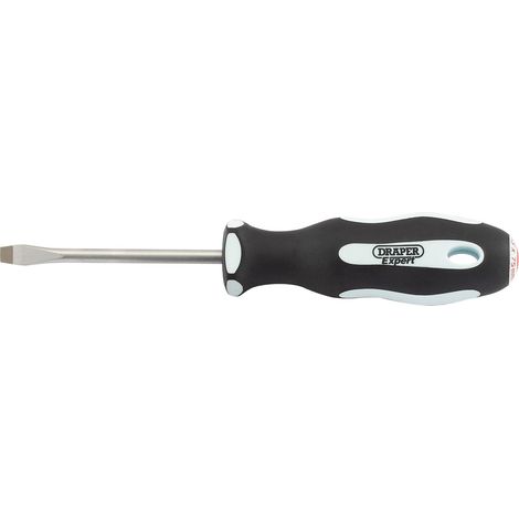 Draper Expert Plain Slot Screwdriver Set, 5.5 x 75mm Soft Grip Handles (Model 34976) (1/5)
