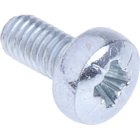 Vis à métaux RS PRO M3 à tête Cylindrique Pozidriv en Acier, 6mm ( Prix pour Sachet de 100 )