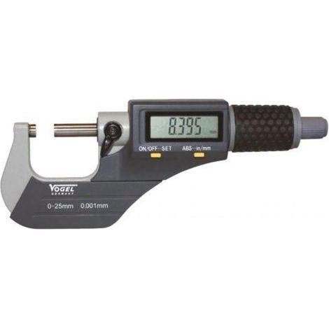 VOGEL 231061 MICRÓMETRO ELECTRÓNICO DIGITAL DIN 863, IP40, CAPACIDAD 0:25 MM (1/2)