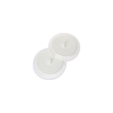 Lot de 4 bouchons de vidange en silicone, bouchons universels pour évier, blanc (1/5)