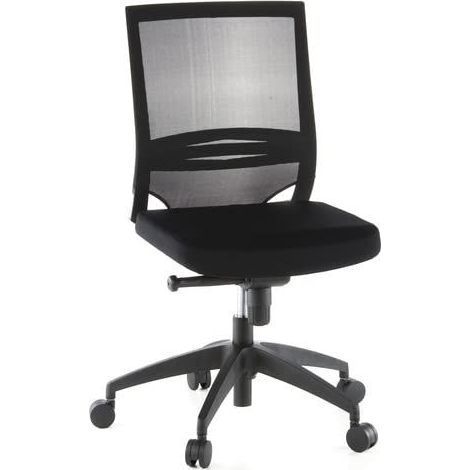Siège de bureau / Fauteuil de direction PORTO ECO, assise tissu / dossier maille, noir hjh OFFICE