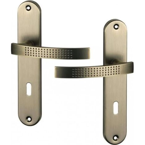 Manijas de la puerta con el cañón de rifle mate, pomo, con llave 195mm