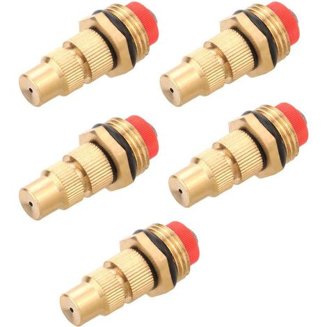 Tuyau d'arrosage de Jardin, arrosage d'irrigation de Jardin Brouillard de pulvérisation buse d'arrosage réglable tête de pulvérisation G1/2 '' (1/5)