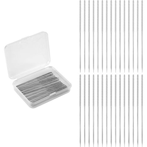 30pcs Aiguille de Réparation D'Accrocs, 6cm Outil Artisanat Couture Pull Aiguille Tricot Picker pour Fixateur de Vêtements Tricotés Tissés (1/5)