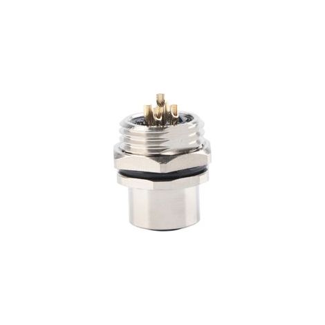 Prise de panneau M12-B-S5, connecteur étanche IP67 M12, adaptateur de prise 5 broches (1/5)