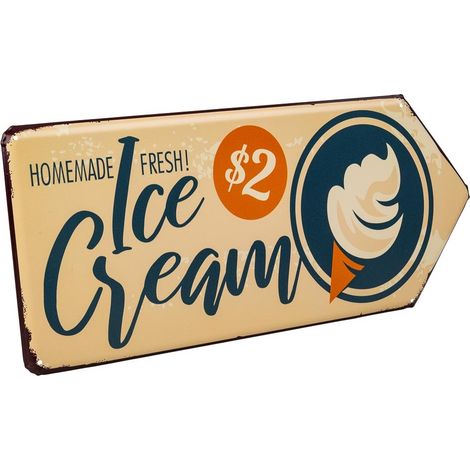 Placa de metal color crema 20x42x1 (1/5)