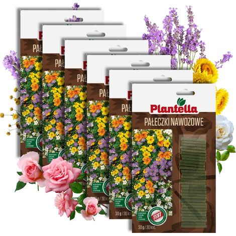 PLANTELLA Düngerstäbchen für Blumenpflanzen - Universaldünger 180 Stück.