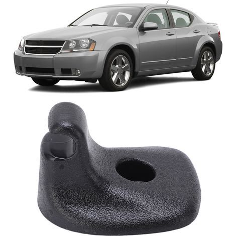 Clip de Pare‑Soleil 1GW25DX9AA Noir, Clip de Pare‑Soleil Pare‑Soleil Remplacement pour CHRYSLER 200 2011‑2015 DODGE AVENGER 2011‑2014 (1/5)