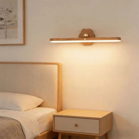 Lampe murale magnétique,lampe de chevet LED,éclairage pour miroir de salle de bain,interrupteur tactile,rotation à 360° (lumière chaude) (1/5)