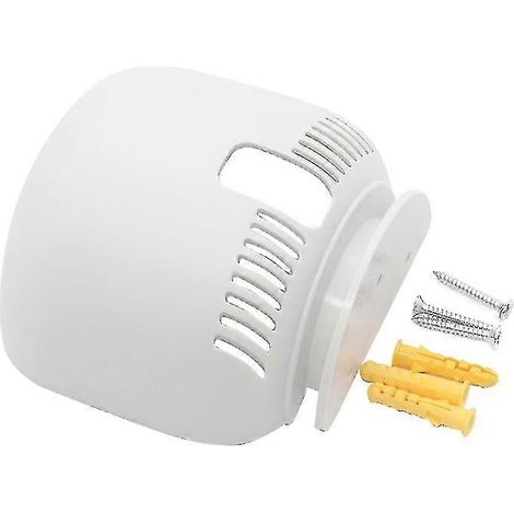 Support mural blanc pour Google Nest Wifi avec enrouleur de câble et sécurité (1/4)
