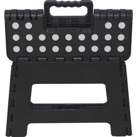 Klapphocker - MARBUENO - Hocker - Kunststoff - Schwarz - Faltbar