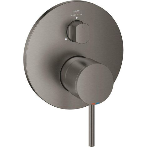 Grohe Atrio Mitigeur monocommande 3 sorties avec inverseur Anthracite, 24356AL0