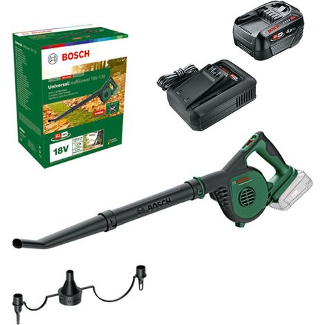 Bosch 06008A0601 18v Garden Leaf Blower UniversalLeafBlower - 1x 4AH Battery