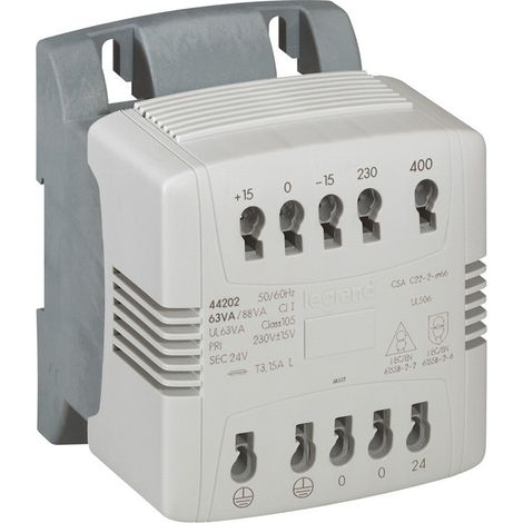 transformateur de séparation monophasé - 230/400 vers 230v - 400va