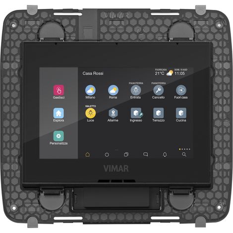 VIMAR - 01420 Touch screen domotico IP 4,3 PoE 8M nero