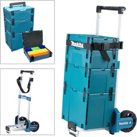 Makita MakPac Tower Trolley - Includes 4 Makpac Cases Type 1,2,3,4 + Organiser (1/4)