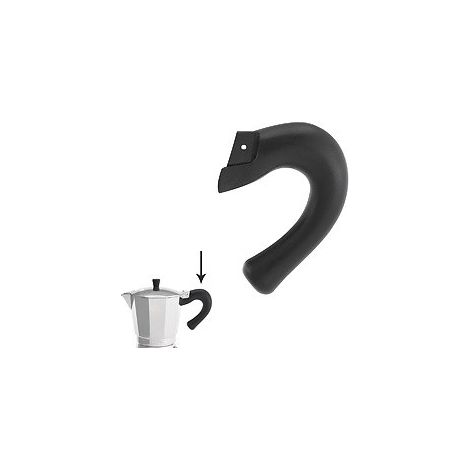 Manico Caffettiera Alluminio Induzione 6 Tazze