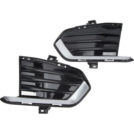 1 Paire de Contours de Phares Antibrouillard Noirs SK601905, Moulures de Calandre pour XT5 2017-2019, Côté Gauche et Droit (1/5)