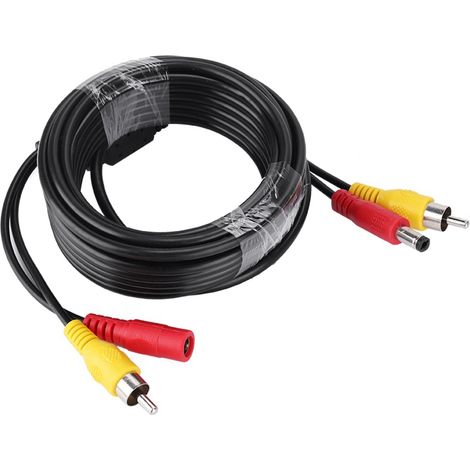 RCA + DC analoges Audio-/Video-Stromkabel für Auto-Überwachungskamera (5 m) (1/5)