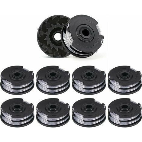 Paquete de 10 carretes de hilo de repuesto para desbrozadoras de doble hilo, longitud 6 m x 1,6 mm, aptos para los modelos Bosch ART 30-36 LI, ART 30, ART 27 y ART 24. (1/4)