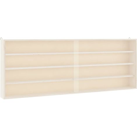 Vitrina de madera para coleccionistas con puertas 100x8,5x37 cm vidaXL