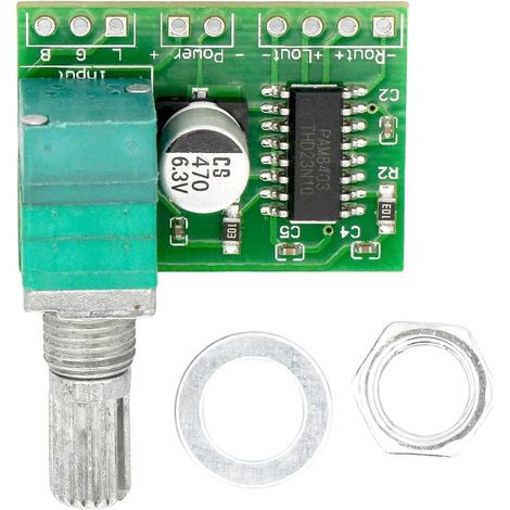 Mini amplificatore audio DC 3W + 3W DC 5V, amplificatore digitale, pratico modulo, amplificatore stereo a doppio canale PAM8403 per altoparlanti e cuffie portatili fai-da-te (1/5)