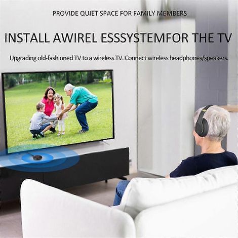 Récepteur et émetteur Bluetooth 5.4 2 en 1, adaptateur Bluetooth AUX pour voiture, émetteur audio sans fil, compatible avec les haut-parleurs de télévision. (1/5)
