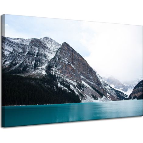 Leinwanddruck Naturlandschaft See 120x80