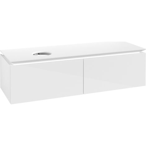 VB WTUS Legato B587 1400x380x500mm 2 sections WT li Blanc brillant (1/2)