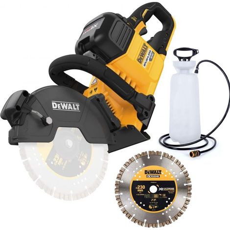 Dewalt DCS691N XR FlexVolt 230mm Cut Off Saw 54V + DT40260 Extreme Blade +Bottle
