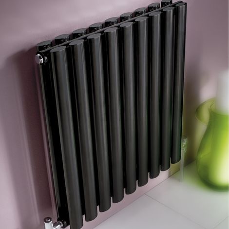 Kartell Aspen Anthracite 600mm x 790mm Double Panel Designer Horizontal Radiator - ASP60-79DA