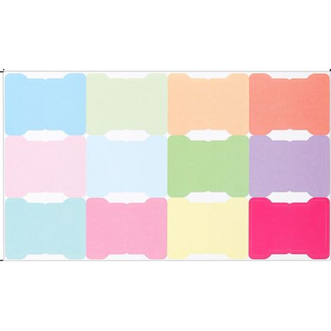 Etiquetas de índice, notas adhesivas para escribir (color, colores macaron, 20/240 hojas) (1/5)
