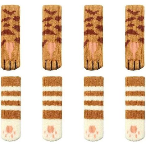 8 Pièces Couvre-pieds de Table et de Chaise Tricotés. Chaussettes de Jambe de Chaise. Housse de Protection de Jambe de Chaise. Housse de Meuble Antidérapante. Coussin de Jambe de Couvre-pied de Chaise (1/5)