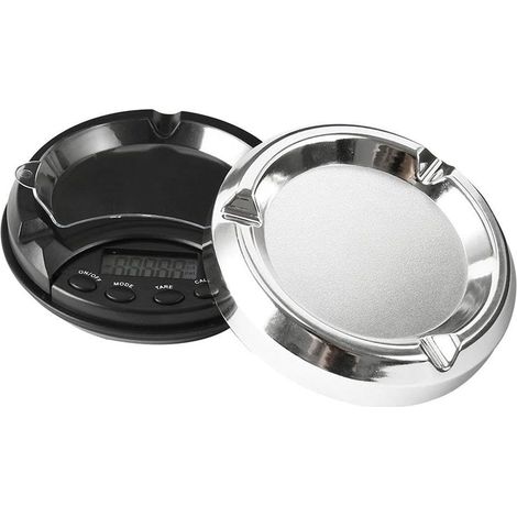 Digital ashtray, 200 g/0.01 g, mini portable precision scale, electronic, for jewelry, precision scale with LCD screen (1/5)