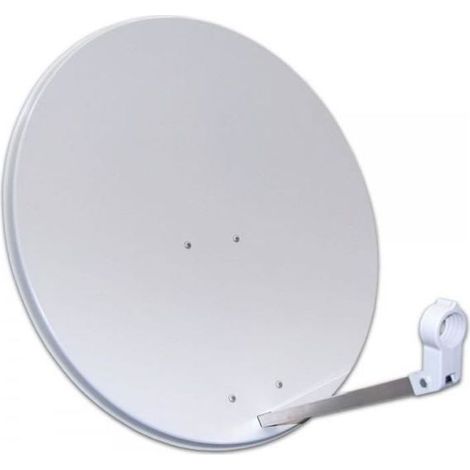 Parabole Satellite Acier 80 cm blanche - Compatible Astra Canal+ Canalsat