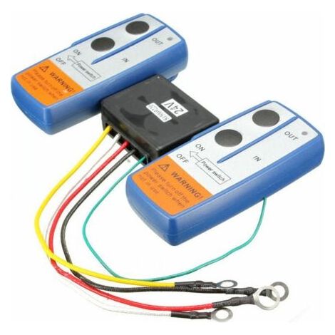 Kit de commutateur de télécommande sans fil de treuil de récupération de la gamme 24V 30m combiné double pour camion ATV (1/3)