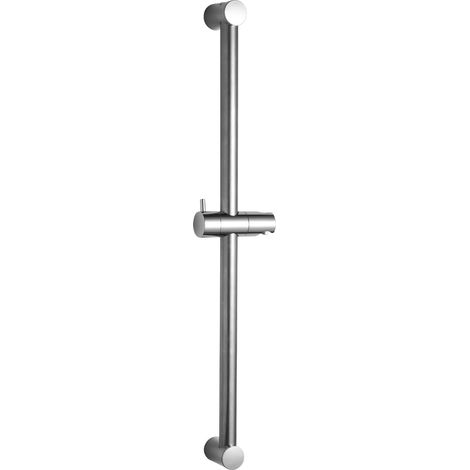 Barre de Douche 60 cm,Support Pommeau de Douche 80 cm en Acier Inoxydable Avec Support de Douche,Barre Douche Segmentée,Distance Réglable de 28 à 61 cm,Chromé (1/5)