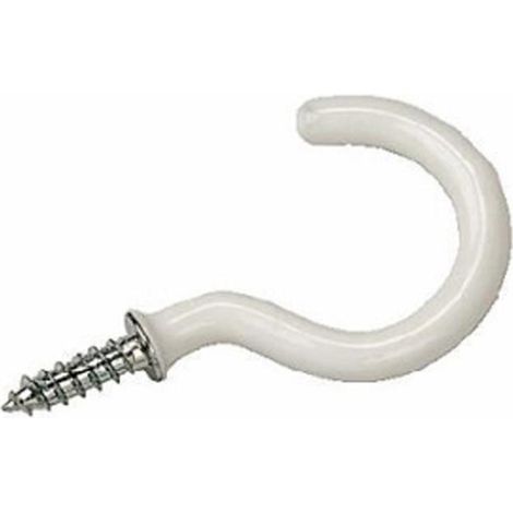 Unifix Cup Hooks White - 25mm - Box of 50