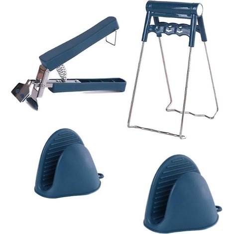 Support de plateau vapeur anti-brûlure en acier inoxydable pour usage domestique, lève-plateau antidérapant, pour bassine, objet décoratif. (1/5)